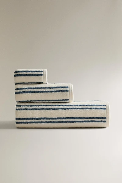 SERVIETTE DE BAIN DOUBLE RAYURE