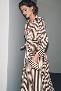 ZW COLLECTION STRIPED SHIRT DRESS