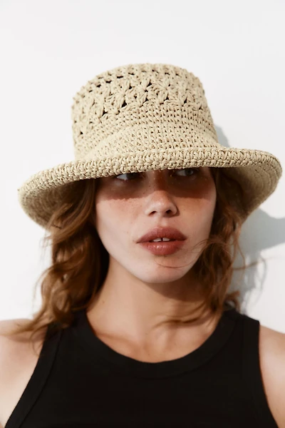 BONNET BUCKET TRESSÉ