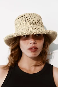 BONNET BUCKET TRESSÉ