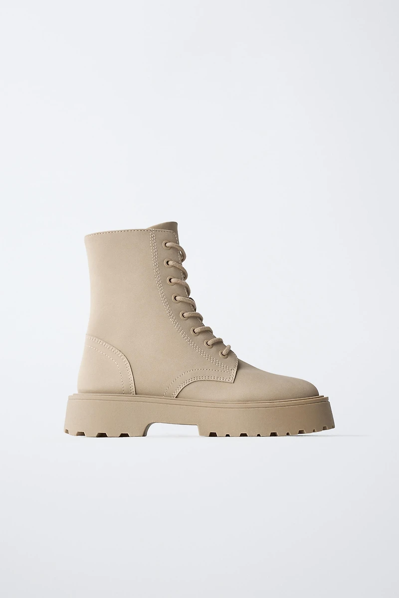 LACE-UP ANKLE BOOTS
