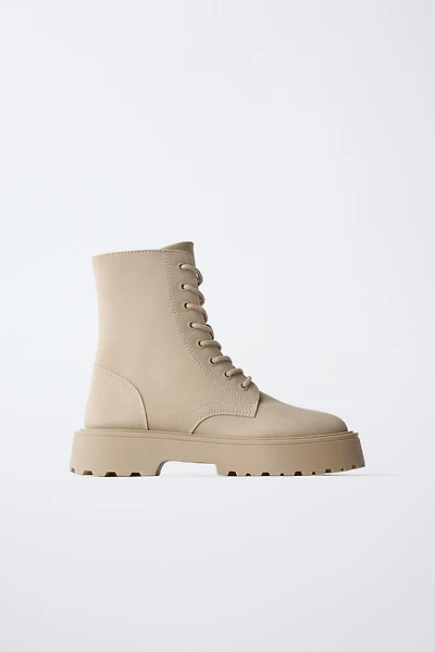 LACE-UP ANKLE BOOTS