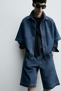 SHORT SLEEVE DENIM SHIRT