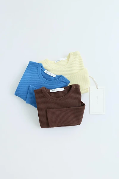 ZARA TIMELESS - THREE-PACK LONG SLEEVE BODIES