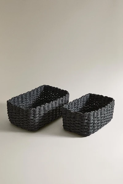 WOVEN PAPER BASKET
