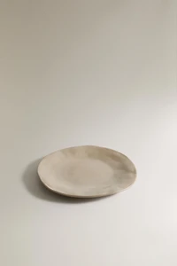 IRREGULAR STONEWARE DESSERT PLATE
