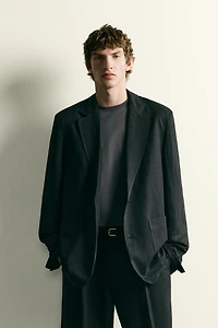 TEXTURED SUIT BLAZER