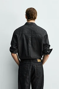 CHEMISE EN JEAN COTON ET LIN