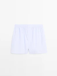 100% cotton micro-striped boxers