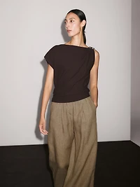 Pantalon fluide 100 % lin