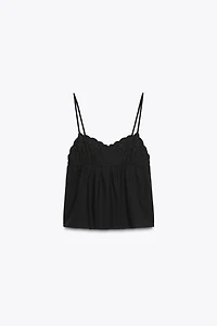 EMBROIDERED TOP