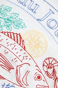 EMBROIDERED FISH PLACEMAT