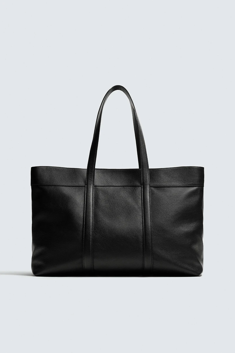LEATHER SHOPPER BAG - LIMITED EDITION