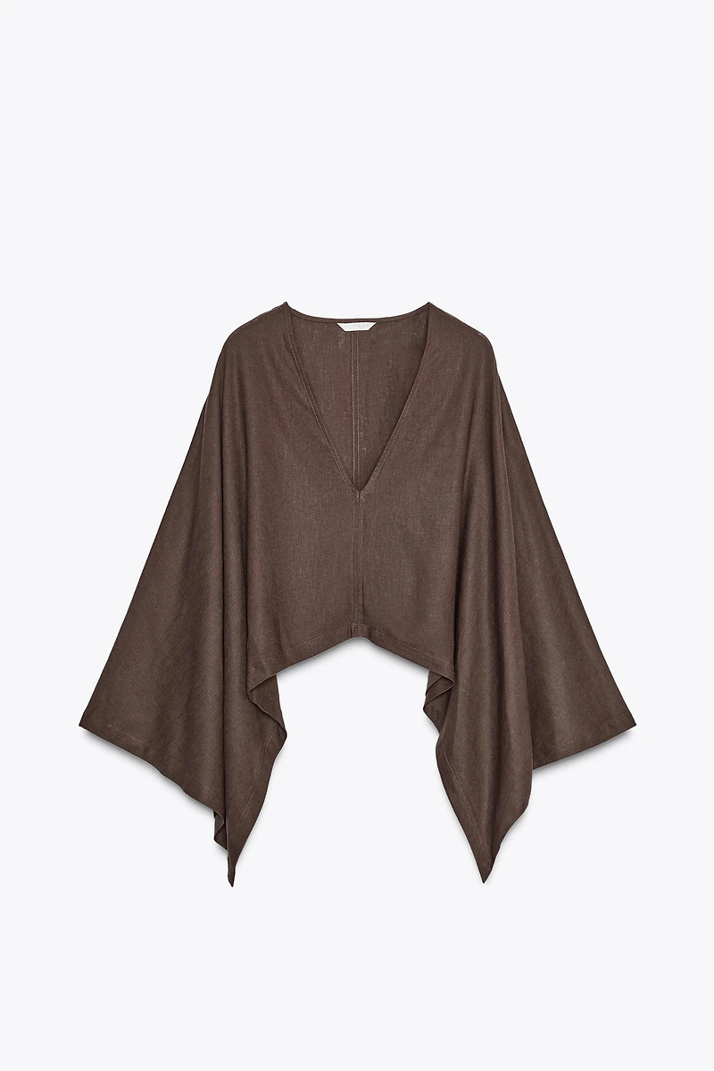 ASYMMETRIC CAPE KIMONO