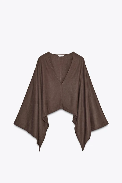 ASYMMETRIC CAPE KIMONO