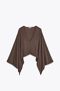ASYMMETRIC CAPE KIMONO