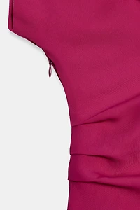 PLEATED MIDI DRESS