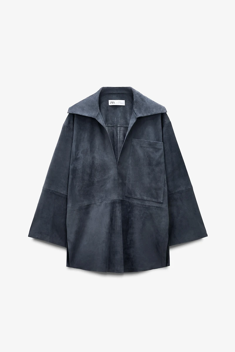 LIMITED EDITION SUEDE LEATHER POCKET SHIRT