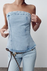 Z1975 DENIM TUBE TOP