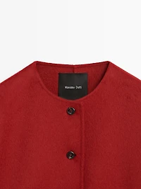 Veste coutures en laine mélangée