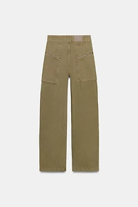 Z1975 MID-RISE CARGO JEANS WITH ZIPPERS
