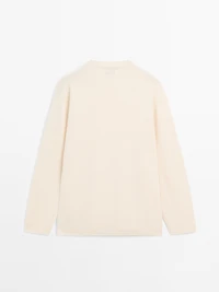 100% cashmere oversize V-neck sweater