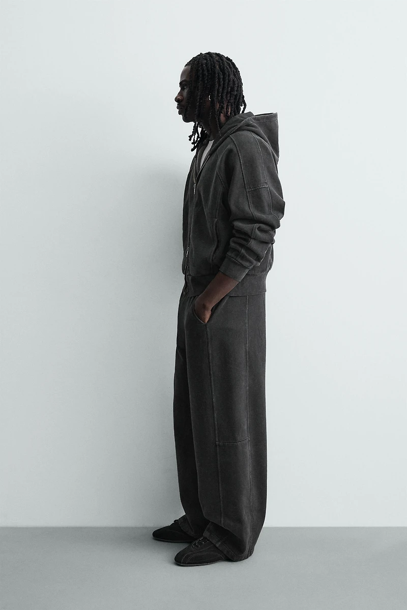 WASHED BALLOON FIT JOGGER PANTS