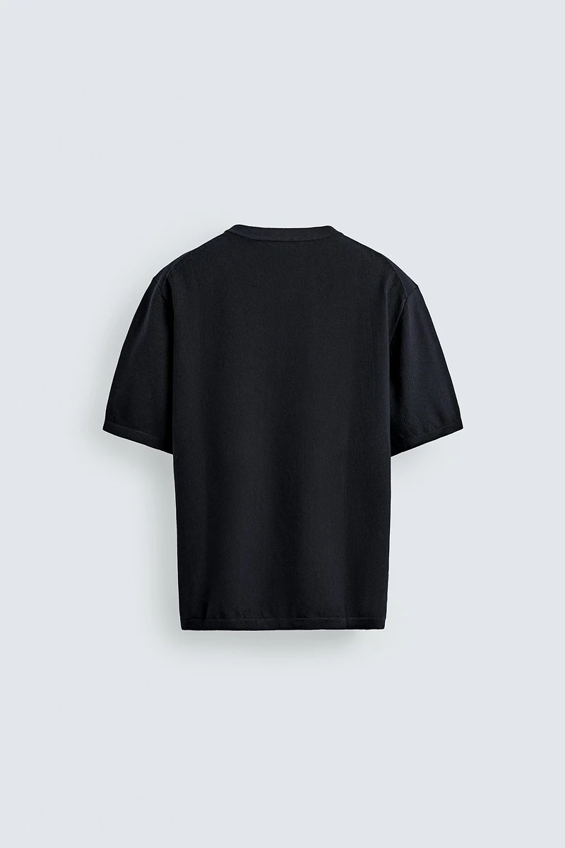 KNIT HENLEY SHIRT