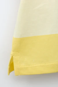 T-SHIRT À RAYURES ET IMPRIMÉ FRUITS EN RELIEF