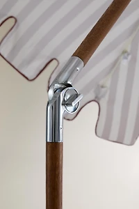 ASH WOOD UMBRELLA WITH CONTRAST PIPING (Ø 200 CM)