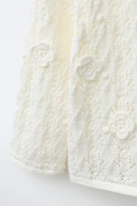 GILET EN MAILLE AJOURÉ