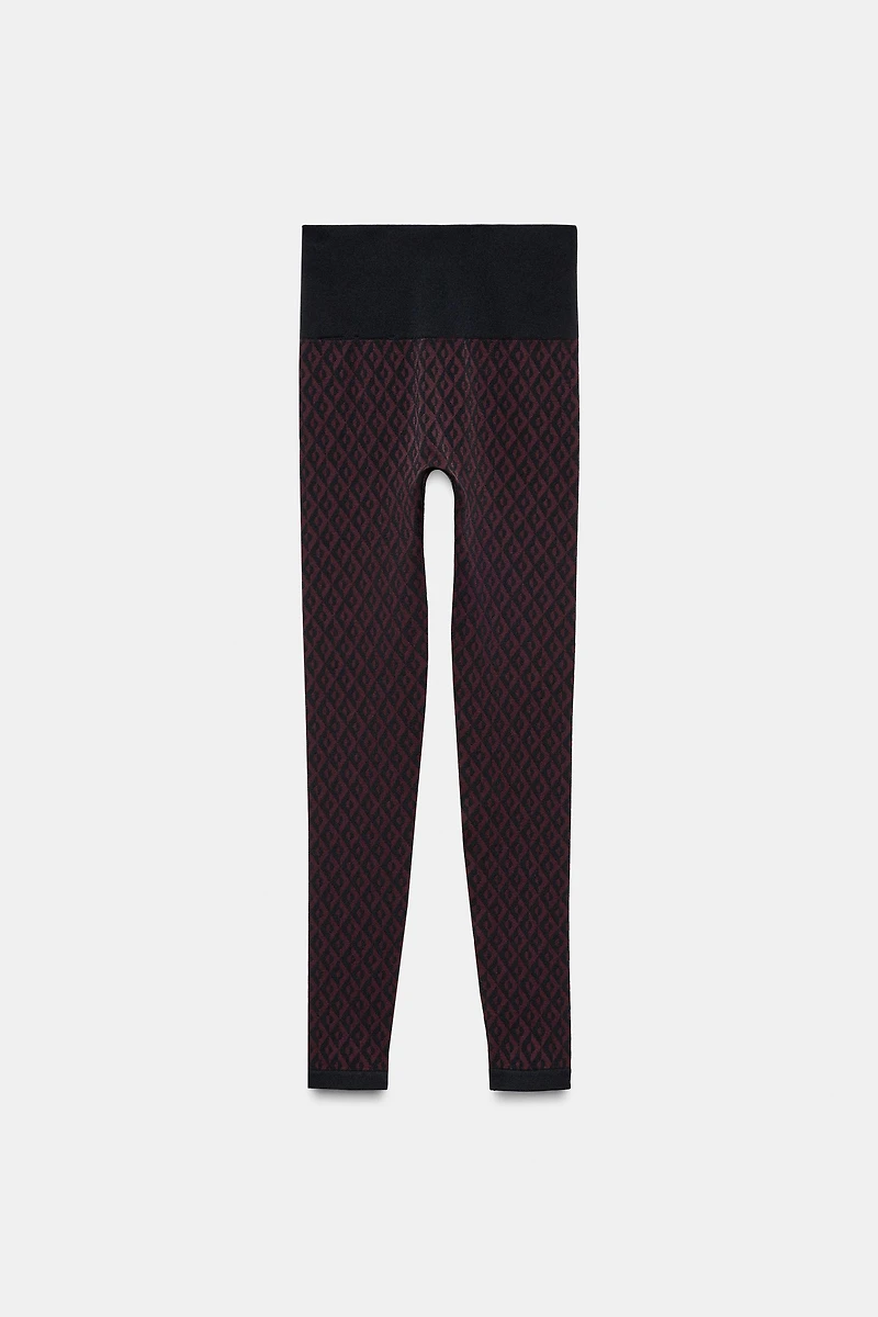 JACQUARD SEAMLESS SKI COLLECTION LEGGINGS