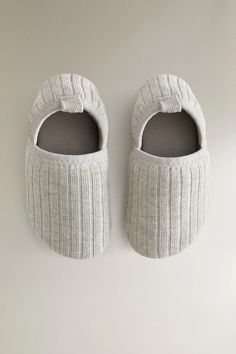 CHAUSSONS ENFANT BABOUCHE COTON
