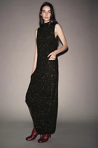 ZW COLLECTION ASYMMETRIC SEQUIN SKIRT