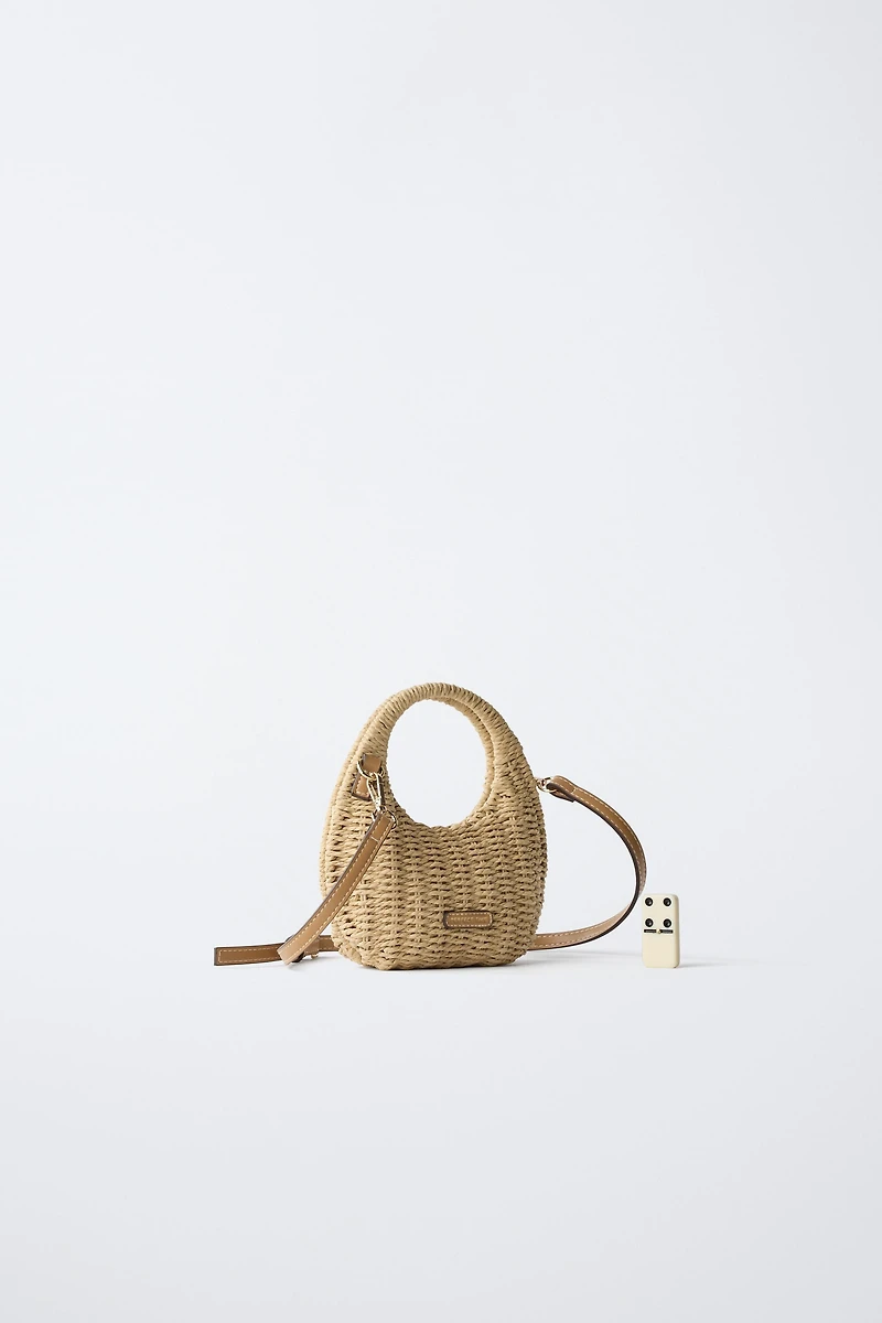 SAC BANDOULIÈRE EFFET RAPHIA