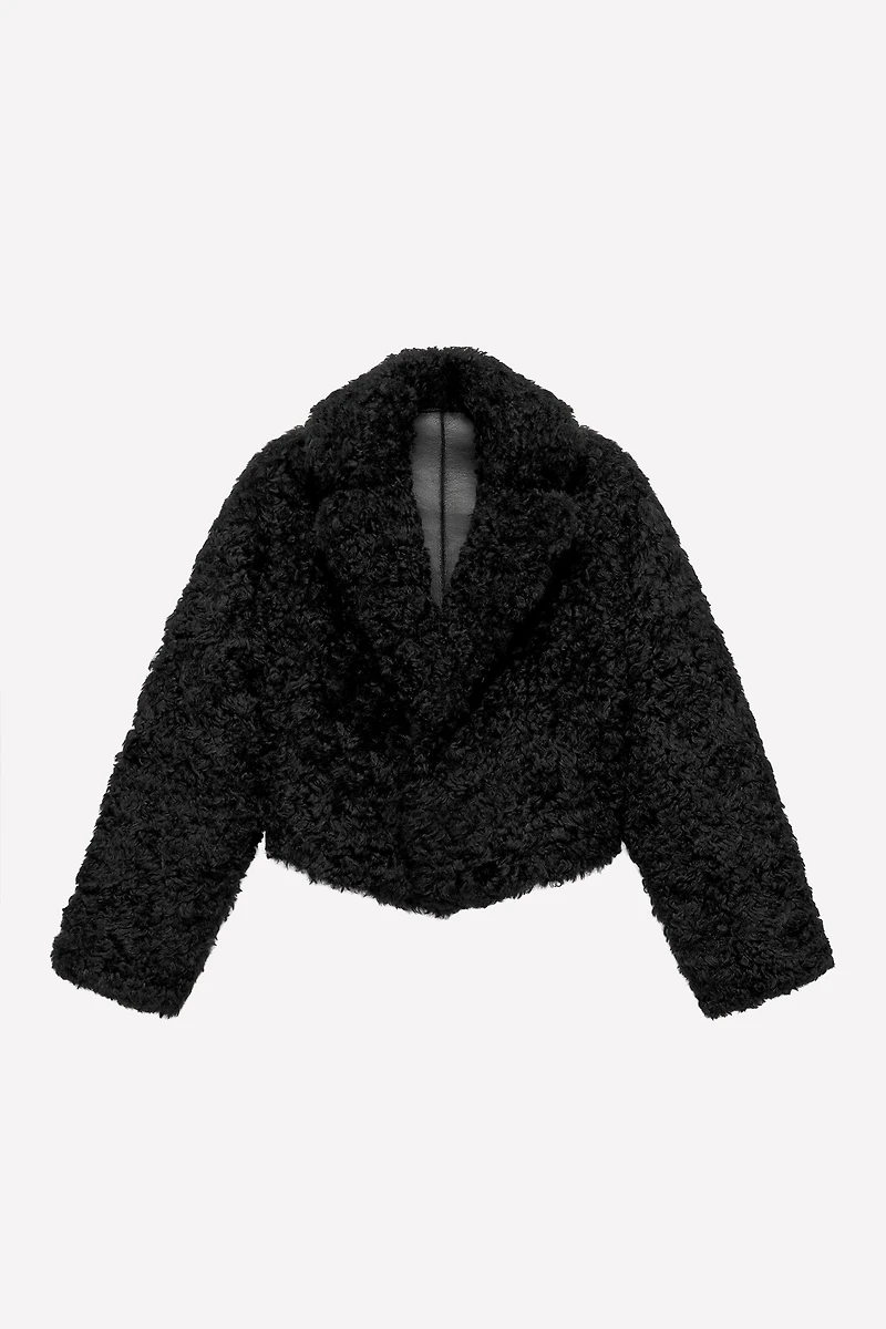 LUDOVIC DE SAINT SERNIN x ZARA REVERSIBLE DOUBLE FACED FAUX LEATHER JACKET