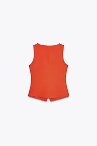 BUTTON VEST TOP
