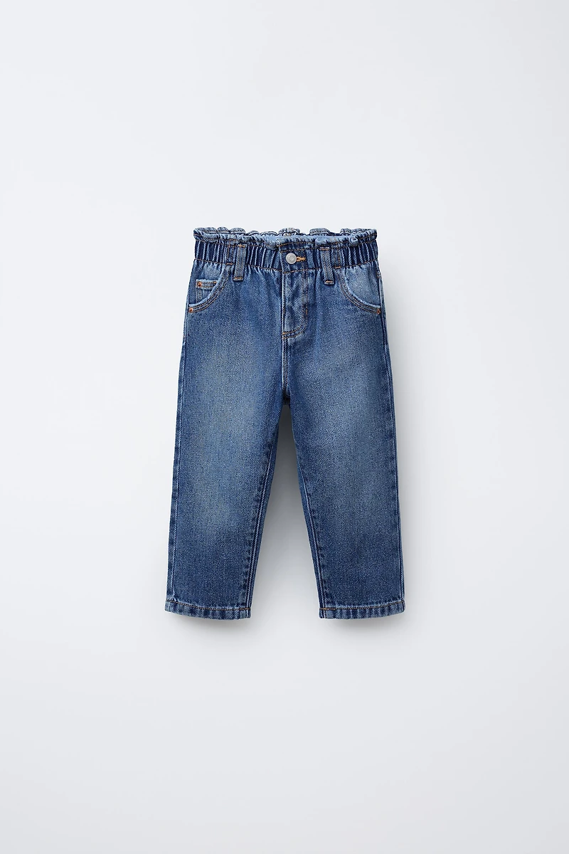 HEART POCKET PAPERBAG JEANS