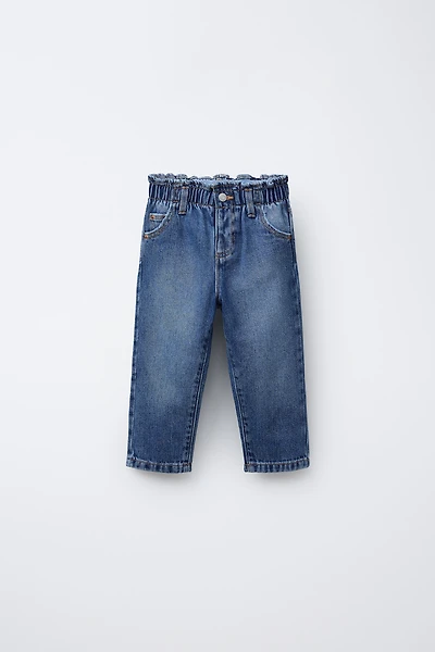 HEART POCKET PAPERBAG JEANS