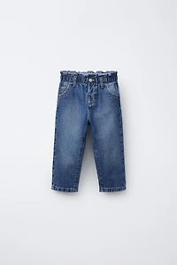 HEART POCKET PAPERBAG JEANS