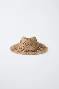 BONNET COWBOY COQUILLAGES