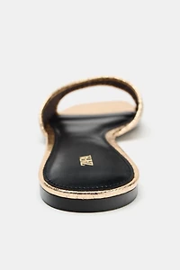 BRAIDED FLAT SANDALS