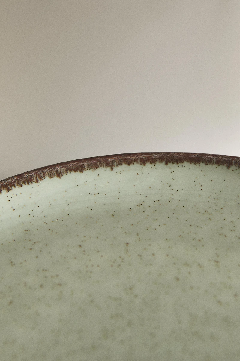 ASSIETTE À PAIN PORCELAINE BORD EFFET ANTIQUE