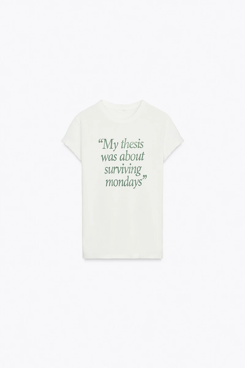 RUSTIC TEXT T-SHIRT
