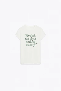 RUSTIC TEXT T-SHIRT