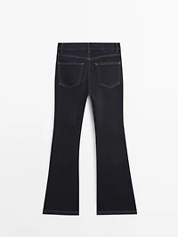 Jean skinny flare taille haute