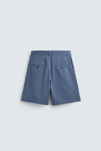 WASHED PLEATED SHORTS