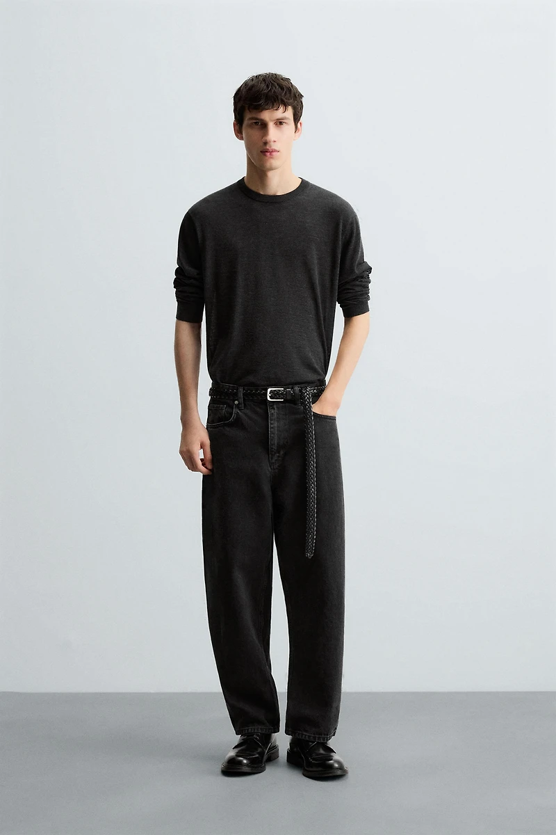 TAPERED WIDE FIT JEANS