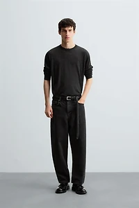 TAPERED WIDE FIT JEANS