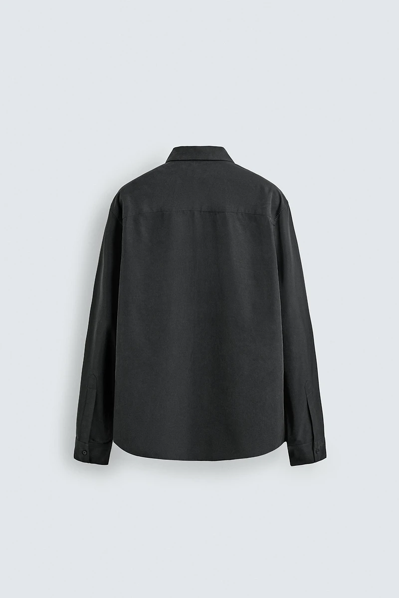 RELAXED FIT FLUID SHIRT WITH POCKETS
